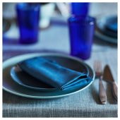 4 Adet Tabak Seti Mat Açık Turkuaz Renk 26 cm, 4 Adet, Stoneware Yuvarlak Tabak Seti - 6