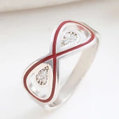 Lucky Life 925 Ayar Gumuss Zirkon Taşlı Sonsuzluk Lucky Life Lucky Life Kadın Yüzük - 1