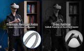Cosmostech Meta Quest Sanal Gerçeklik Gözlüğü için Link Kablosu 1/2/3/Pro/Pico Uyumlu 3.2 Hızlı Data Kablosu 3m – G - 7