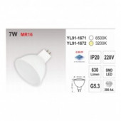 Noas YL-1671 7 Watt Led Spot MR16 Model Günışığı Renk(1 Yıl Garanti) - 2