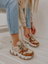 Bağcıklı Rahat Spor Ayakkabı Sneakers - 1