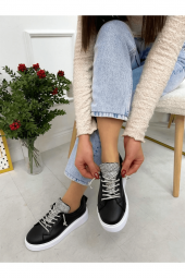 Cilt (nevada) Taş Detay Kadın Bağcıklı Sneakers - 1