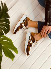 Bağcık Detaylı Rahat Kadın Sneakers Spor Ayakkabı - 2