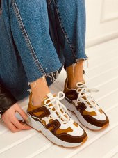 Bağcık Detaylı Rahat Kadın Sneakers Spor Ayakkabı - 3