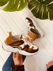 Bağcık Detaylı Rahat Kadın Sneakers Spor Ayakkabı - 4