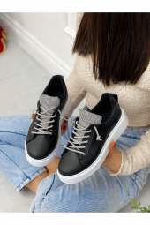 Cilt (nevada) Taş Detay Kadın Bağcıklı Sneakers - 4