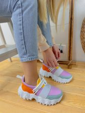 Bağcık Detaylı Rahat  Kadın Sneakers Spor ayakkabı - 3