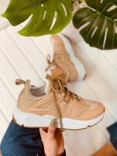 Bağcık Detaylı Rahat Kadın Sneakers Spor Ayakkabı - 10