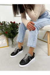 Cilt (nevada) Taş Detay Kadın Bağcıklı Sneakers - 7