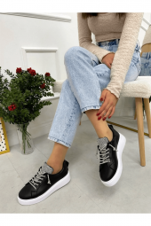 Cilt (nevada) Taş Detay Kadın Bağcıklı Sneakers - 8