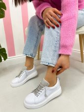 Cilt (nevada) Taş Detay Kadın Bağcıklı Sneakers - 10