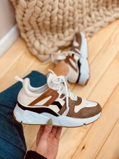 Bağcık Detaylı Rahat Kadın Sneakers Spor Ayakkabı - 12