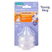 Lansinoh Natural Wave Biberon Emziği 2 li Yavaş Akış - 1