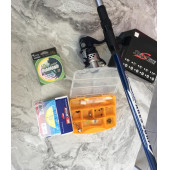 Olta Seti - Bauer 360 Ares Surf Kamış + SeaSide CP-5000 Olta Makinesi - İpek Misina ve 25'li set hediye - 5