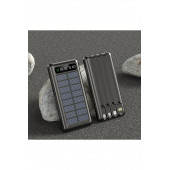 Güneş Enerjili Solar Panelli Powerbank 30000Mah Led Işıklı Taşınabilir Şarj Aleti - 3