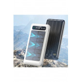 Güneş Enerjili Solar Panelli Powerbank 30000Mah Led Işıklı Taşınabilir Şarj Aleti - 6