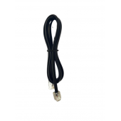 Telefon Köken Hat Kablosu 1.5 Metre 6P2C Pluglu Siyah - 1