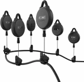 KIWI design VR Kablo Yönetimi, 6 Paket VR Makara Sistemi - Siyah - 1