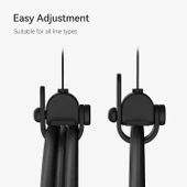 KIWI design VR Kablo Yönetimi, 6 Paket VR Makara Sistemi - Siyah - 4