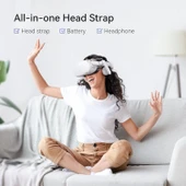 KIWI design Konforlu Pilli Sesli Kafa Bandı 6400mAh - Quest 2 ile Uyumlu - 2