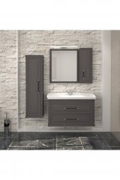 Banyo Dolabı Seramik Lavabo Albatros 100 cm Alt Modül - 1