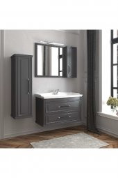 Banyo Dolabı Seramik Lavabo Albatros 100 cm Alt Modül - 2