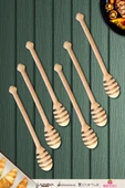 Zeytin Ağacı Ahşap Tahta Bal Reçel Kaşığı Kahvaltı Çatalı Kahvaltı Bıçağı ( ZEYTİN AĞACI ) - 1