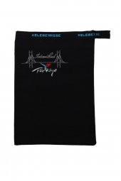 Kelebek Kese Siyah İstanbul Nakış İşlemeli Kese Bora Kese - 1