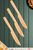 Zeytin Ağacı Ahşap Tahta Bal Reçel Kaşığı Kahvaltı Çatalı Kahvaltı Bıçağı ( ZEYTİN AĞACI ) - 1