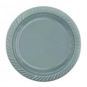 Gümüş Plastik Tabak 22 cm - 1