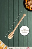 Zeytin Ağacı Ahşap Tahta Bal Reçel Kaşığı Kahvaltı Çatalı Kahvaltı Bıçağı Seti ( ZEYTİN AĞACI ) - 4