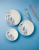 Güral Porselen Camelia 24 Parça 6 Kişilik Bone Yemek Takımı - 3507 - 1