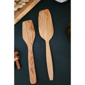Zeytin Ağacı Ahşap Tahta Kaşık Spatula Seti 2 Parça ( ZEYTİN AĞACI ) Ağaç Kaşık - 2