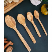 Zeytin Ağacı Ahşap Tahta Kaşık Seti ( ZEYTİN AĞACI ) Ağaç Kaşık - 3