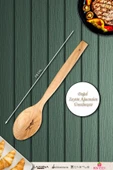 Zeytin Ağacı Ahşap Tahta Kaşık Seti ( ZEYTİN AĞACI ) Ağaç Kaşık 4 Parça - 2