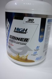 High Nutrition Mass Gainer 3600 gr Muz Aromalı Hacim Kütle Kas Artırma Karbonhidrat Tozu thumbnail 1