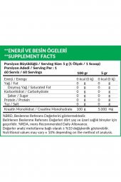 High Nutrition 100 Micronized Creatine Monohydrate 300 Gr 60 Servis 1 Serviste 5 Gr Kreatine - 2