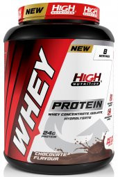 High Nutrition Protein Tozu 240 Gr Çikolata Aromalı Whey Protein 24 Gram Protein 8 Servis - 1