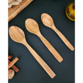 Zeytin Ağacı Ahşap Tahta Kaşık Spatula Seti ( ZEYTİN AĞACI ) Ağaç Kaşık - 1