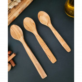Zeytin Ağacı Ahşap Tahta Kaşık Spatula Seti ( ZEYTİN AĞACI ) Ağaç Kaşık - 2