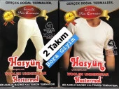 Hasyün Erkek Yarım Kol Don Takım Yün İçlik Termal İçlik 2 Takım thumbnail 1