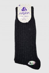 Erkek Yün Çorap Siyah Aryün - 3