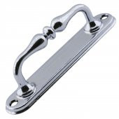 Çekme Kolu Metal Mobilya Mutfak Dolabı Çekmece Kapı Dolap Kapak Kulpu Kulbu Krom 12 cm Çekme Kulp - 1