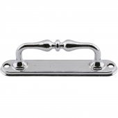 Çekme Kolu Metal Mobilya Mutfak Dolabı Çekmece Kapı Dolap Kapak Kulpu Kulbu Krom 12 cm Çekme Kulp - 3