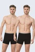 Türen Erkek Likralı Düğmeli Boxer (2li Paket) - 1