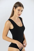 Türen Kadın Lazer Kesim Askılı Pamuklu Çıtçıtlı Body - 4