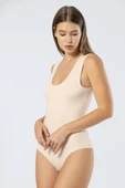 Türen Kadın Lazer Kesim Askılı Pamuklu Çıtçıtlı Body - 3