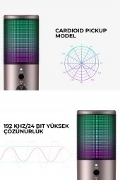 Havit Gamenote GK61 RGB Gaming Profesyonel Oyuncu Yayıncı Mikrofonu - 6
