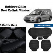 Ford Connect 2002-2014 Siyah Deri Oto Koltuk Minderi - 1