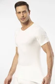 Cacharel - Termal kısa kol bisiklet yaka Beyaz T-Shirt - 5